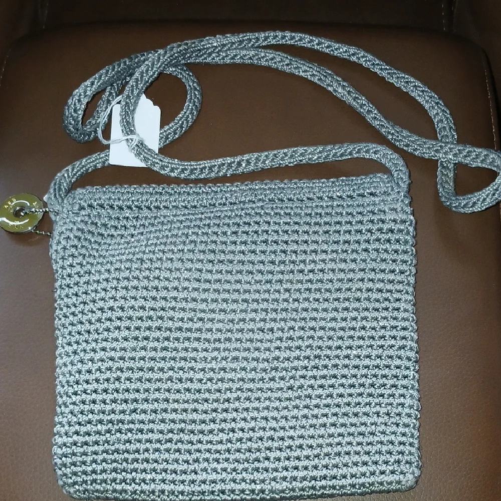 The Sak Gray Crochet Crossbody Bag - Picture 7 of 7